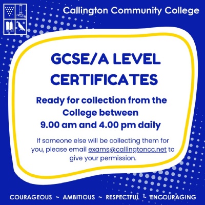  GCSE/A Level Certificates 
